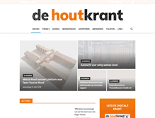 Tablet Screenshot of dehoutkrant.nl